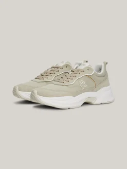 Sneakersy*Tommy Hilfiger Zamszowe Buty Sportowe Do Biegania STONE