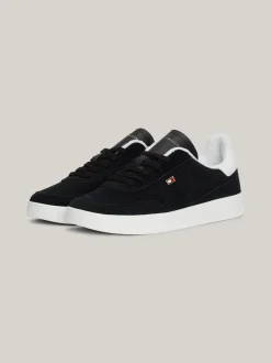 Sneakersy*Tommy Hilfiger Zamszowe Buty Sportowe Heritage BLACK