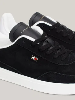 Sneakersy*Tommy Hilfiger Zamszowe Buty Sportowe Heritage BLACK