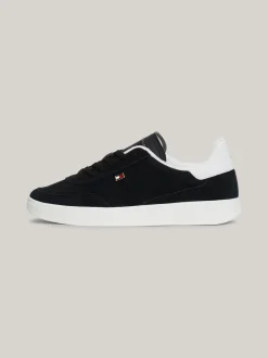 Sneakersy*Tommy Hilfiger Zamszowe Buty Sportowe Heritage BLACK