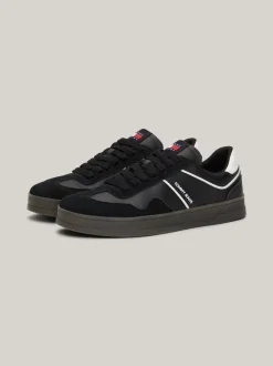 Sneakersy*Tommy Hilfiger Zamszowe Buty Sportowe Retro BLACK