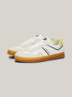Sneakersy*Tommy Hilfiger Zamszowe Buty Sportowe Retro EUREKA YELLOW