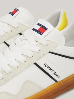 Sneakersy*Tommy Hilfiger Zamszowe Buty Sportowe Retro EUREKA YELLOW