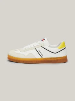 Sneakersy*Tommy Hilfiger Zamszowe Buty Sportowe Retro EUREKA YELLOW