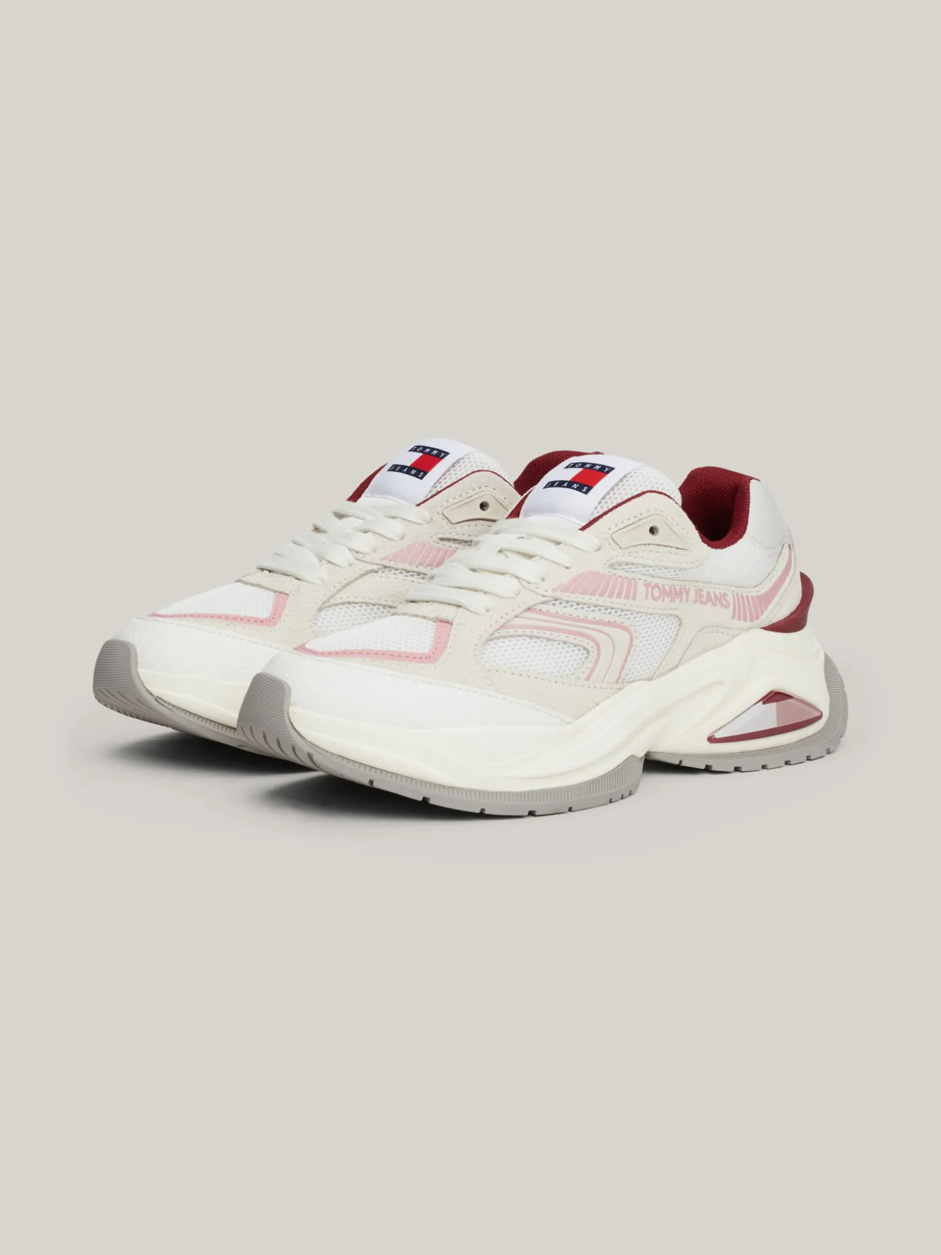 Sneakersy*Tommy Hilfiger Zamszowe Buty Sportowe W Stylu Retro RED CARPET