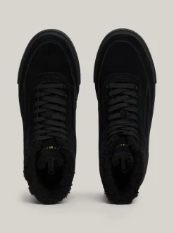Sneakersy*Tommy Hilfiger Zamszowe Buty Sportowe Za Kostkę BLACK