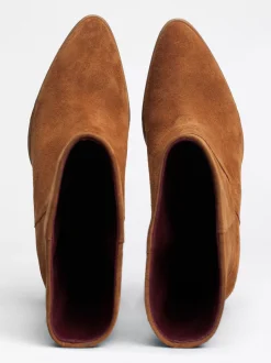 Botki|Botki Do Kostki*Tommy Hilfiger Zamszowe Kowbojki Na Obcasie Kubańskim DRIFTWOOD BROWN