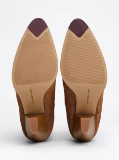 Botki|Botki Do Kostki*Tommy Hilfiger Zamszowe Kowbojki Na Obcasie Kubańskim DRIFTWOOD BROWN