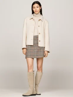 Kozaki|Botki*Tommy Hilfiger Zamszowe Kozaki Z Flagą BEIGE