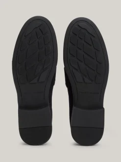 Mokasyny & Loafers|Płaskie Buty*Tommy Hilfiger Zamszowe Mokasyny Z Emaliowaną Flagą SPACE BLUE
