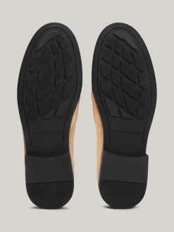 Mokasyny & Loafers|Płaskie Buty*Tommy Hilfiger Zamszowe Mokasyny Z Emaliowaną Flagą CLASSIC KHAKI