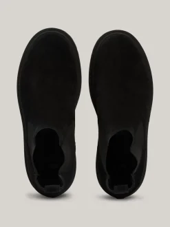 Sztyblety|Buty*Tommy Hilfiger Zamszowe Sztyblety Na Podeszwie Z Protektorem BLACK