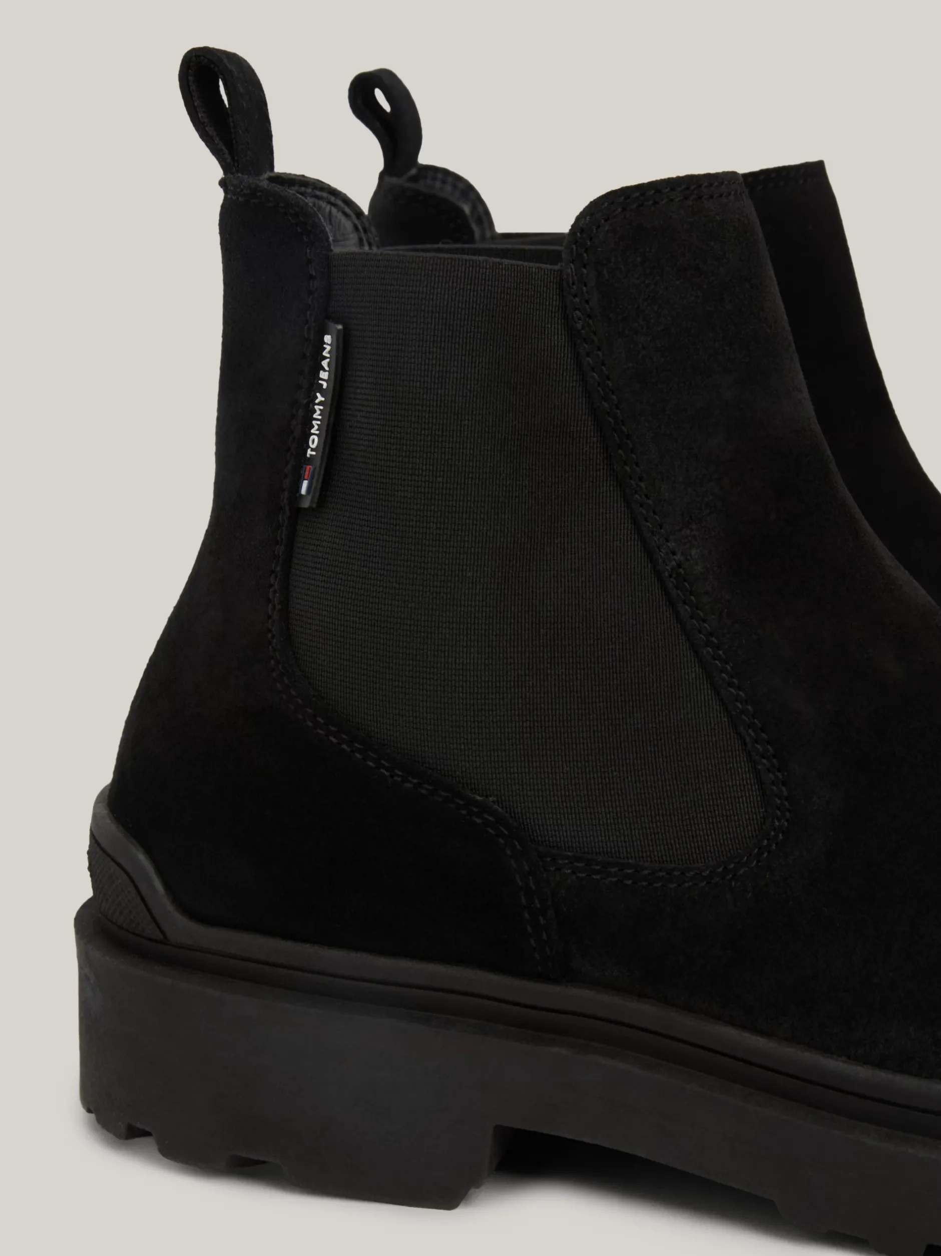 Sztyblety|Buty*Tommy Hilfiger Zamszowe Sztyblety Na Podeszwie Z Protektorem BLACK