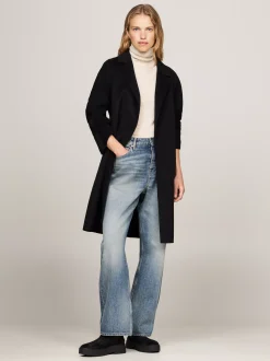 Chelsea Boots|Botki*Tommy Hilfiger Zamszowe Sztyblety Z Grubą Podeszwą BLACK