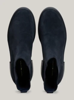 Chelsea Boots|Botki*Tommy Hilfiger Zamszowe Sztyblety Z Grubą Podeszwą MILITARY DENIM