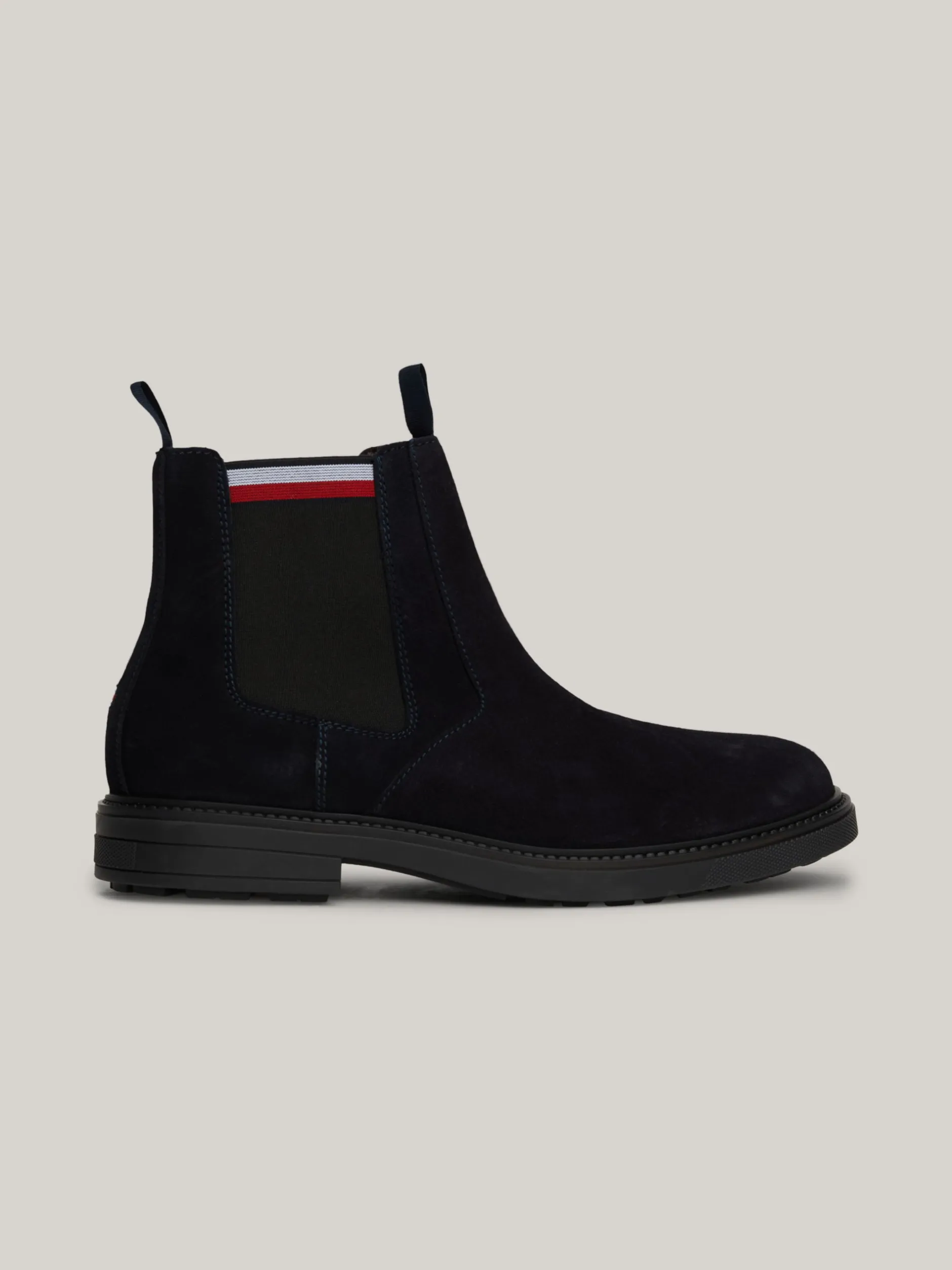 Sztyblety|Buty*Tommy Hilfiger Zamszowe Sztyblety Z Sygnowaną Tasiemką DESERT SKY