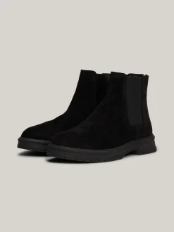 Sztyblety|Buty*Tommy Hilfiger Zamszowe Sztyblety Z Zamkiem BLACK