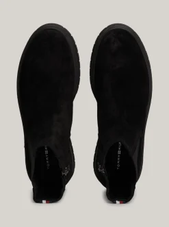 Sztyblety|Buty*Tommy Hilfiger Zamszowe Sztyblety Z Zamkiem BLACK