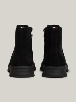 Sztyblety|Buty*Tommy Hilfiger Zamszowe Sztyblety Z Zamkiem BLACK