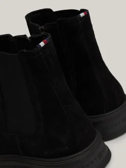 Sztyblety|Buty*Tommy Hilfiger Zamszowe Sztyblety Z Zamkiem BLACK