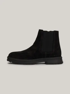 Sztyblety|Buty*Tommy Hilfiger Zamszowe Sztyblety Z Zamkiem BLACK