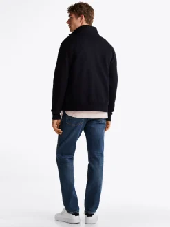 Bluzy Dresowe & Z Kapturem*Tommy Hilfiger Zapinana Na Zamek Bluza Z Wyhaftowaną Flagą DESERT SKY