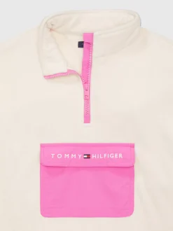 Sukienki*Tommy Hilfiger Zapinana Sukienka Adaptive Z Blokami Kolorów WESTERN KHAKI