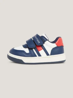 Obuwie I Akcesoria*Tommy Hilfiger Zapinane Na Rzep Buty Sportowe W Bloki Kolorów BLUE/OFF WHITE/RED