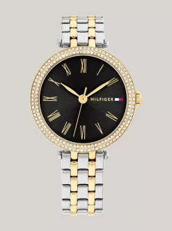 Zegarki*Tommy Hilfiger Zegarek W Kolorze Antracytowym Z Kryształkami TWO TONE