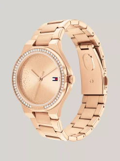 Zegarki*Tommy Hilfiger Zegarek W Kolorze Różowego Złota Z Kryształkami ROSE GOLD
