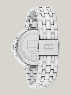 Zegarki*Tommy Hilfiger Zegarek W Kolorze Srebrnym Z Kryształkami SILVER