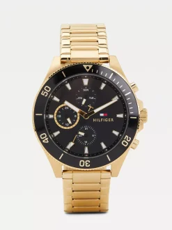 Zegarki*Tommy Hilfiger Zegarek Wielofunkcyjny Na Bransolecie YELLOW GOLD