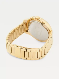 Zegarki*Tommy Hilfiger Zegarek Wielofunkcyjny Na Bransolecie YELLOW GOLD