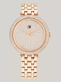 Zegarki*Tommy Hilfiger Zegarek Z Ceramiczną Lunetą ROSE GOLD