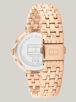 Zegarki*Tommy Hilfiger Zegarek Z Ceramiczną Lunetą ROSE GOLD