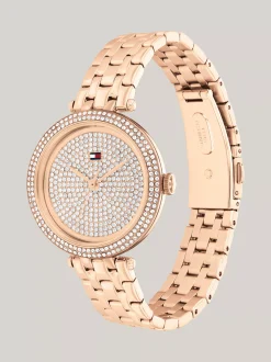 Zegarki*Tommy Hilfiger Zegarek Z Ceramiczną Lunetą ROSE GOLD