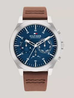 Zegarki*Tommy Hilfiger Zegarek Z Granatową Tarczą SILVER