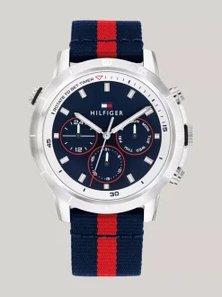 Zegarki*Tommy Hilfiger Zegarek Z Granatową Tarczą Ze Stali Nierdzewnej BLUE
