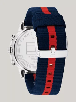 Zegarki*Tommy Hilfiger Zegarek Z Granatową Tarczą Ze Stali Nierdzewnej BLUE