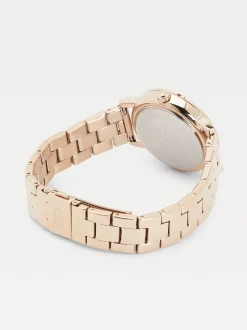 Zegarki*Tommy Hilfiger Zegarek Z Kryształkami Na Lunecie ROSE GOLD