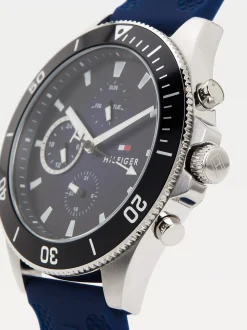 Zegarki*Tommy Hilfiger Zegarek Z Niebieskim Silikonowym Paskiem BLUE