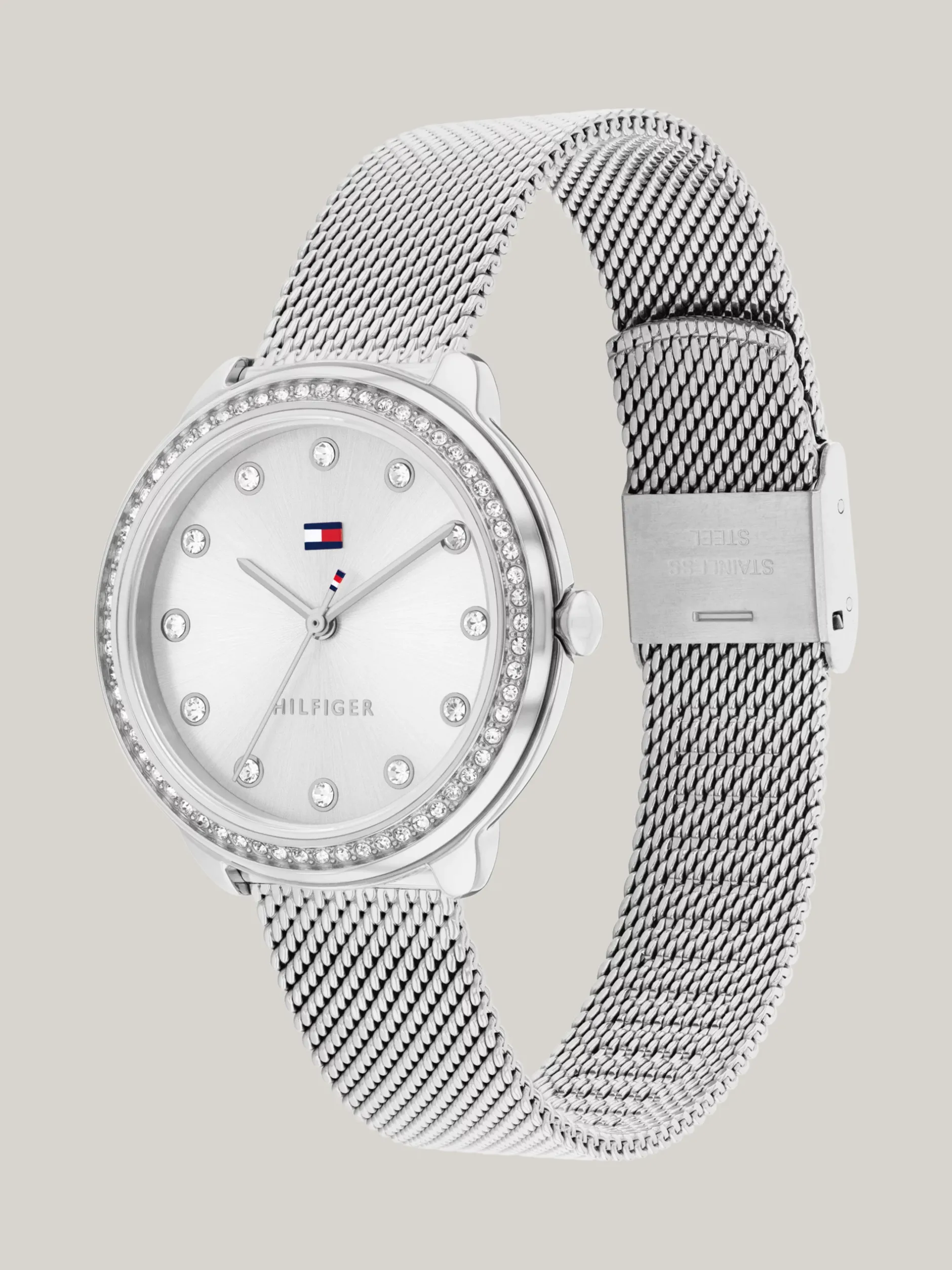 Zegarki*Tommy Hilfiger Zegarek Z Siateczkową Bransoletą SILVER