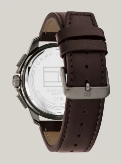 Zegarki*Tommy Hilfiger Zegarek Z Subtarczami I Skórzanym Paskiem BROWN