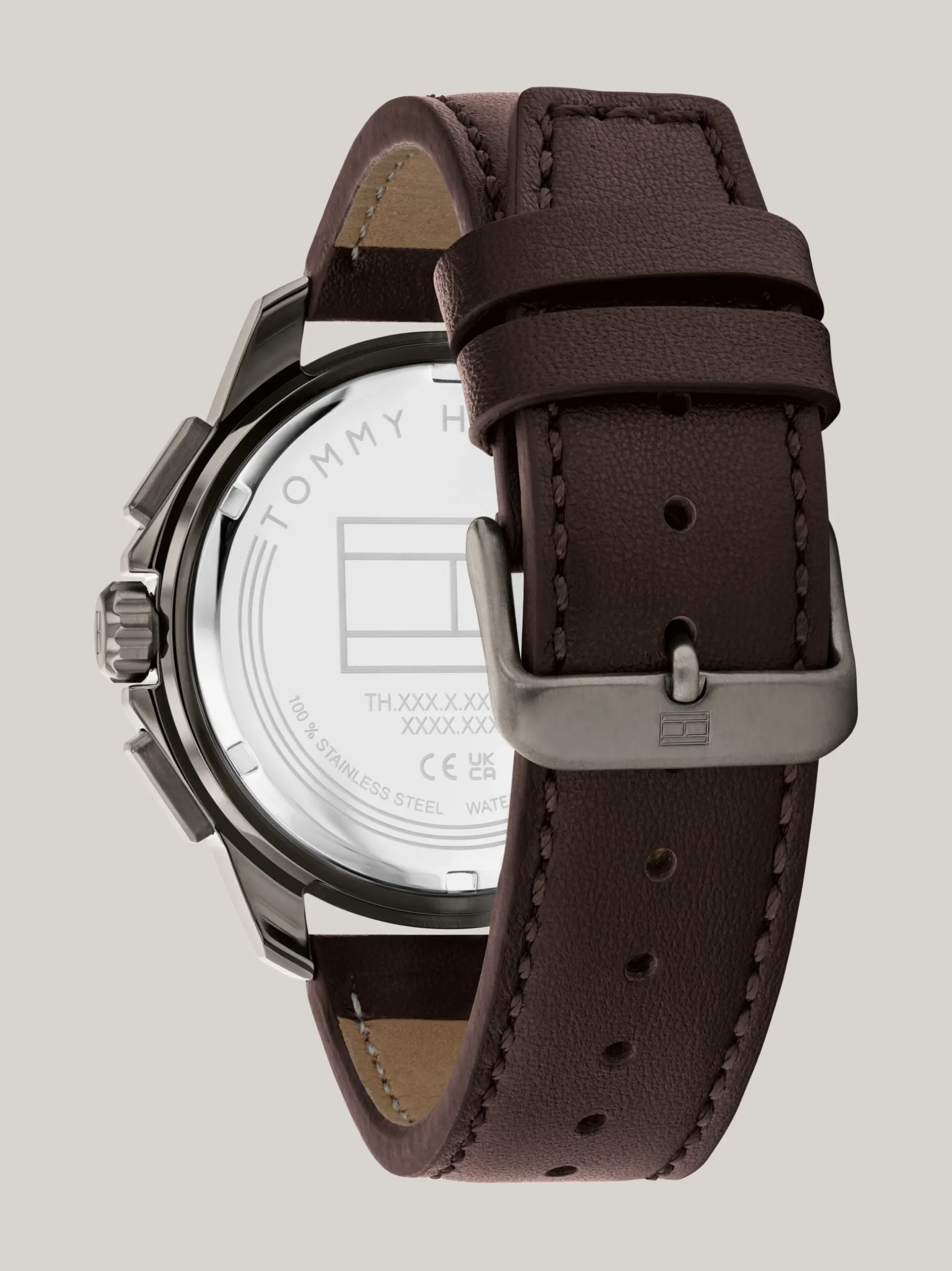 Zegarki*Tommy Hilfiger Zegarek Z Subtarczami I Skórzanym Paskiem BROWN