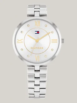 Zegarki*Tommy Hilfiger Zegarek Ze Srebrno-białą Tarczą SILVER