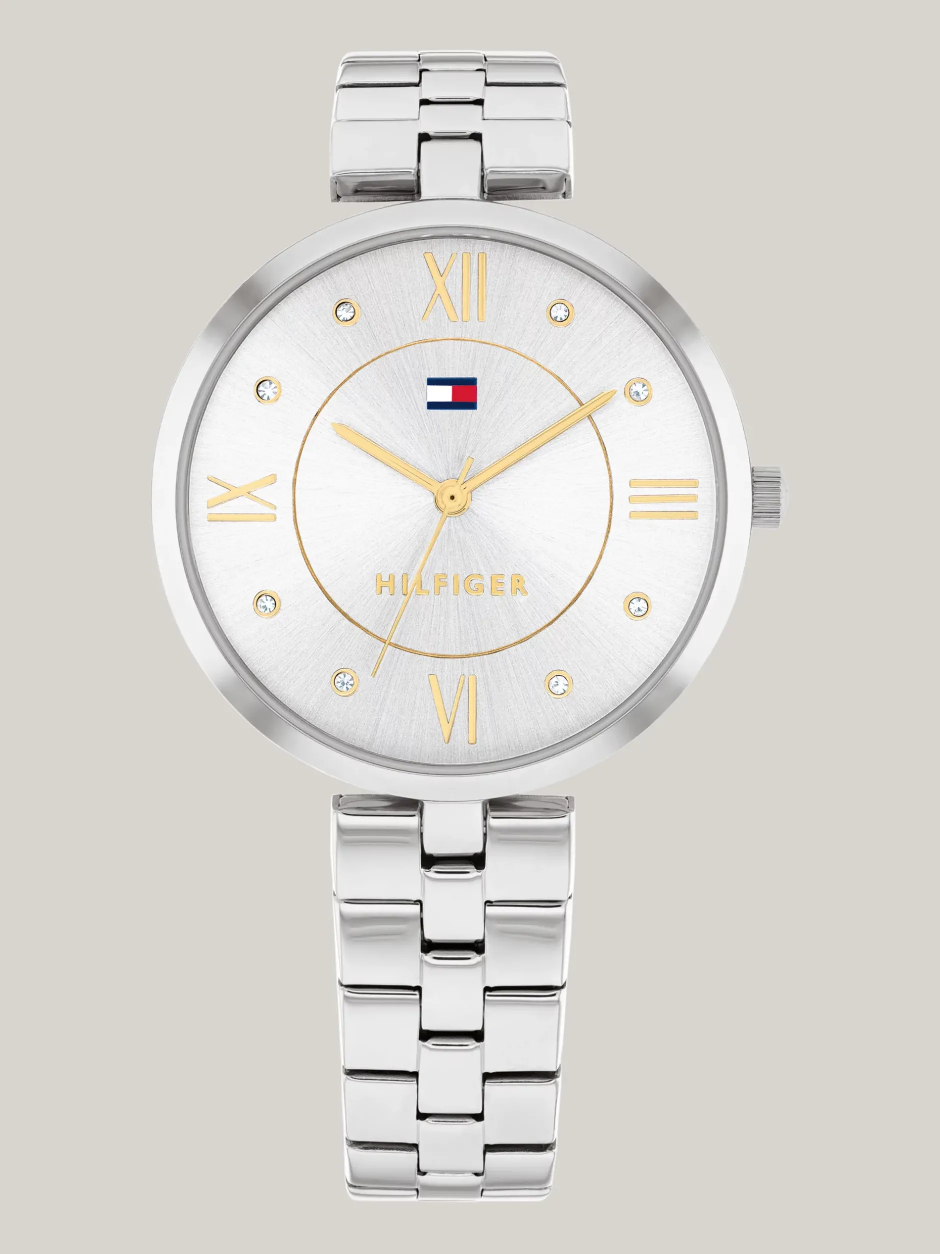 Zegarki*Tommy Hilfiger Zegarek Ze Srebrno-białą Tarczą SILVER