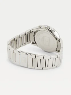Zegarki*Tommy Hilfiger Zegarek Ze Stali Nierdzewnej Z Kryształkami SILVER