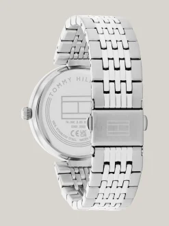 Zegarki*Tommy Hilfiger Zegarek Ze Stali Nierdzewnej Z Kryształkami SILVER