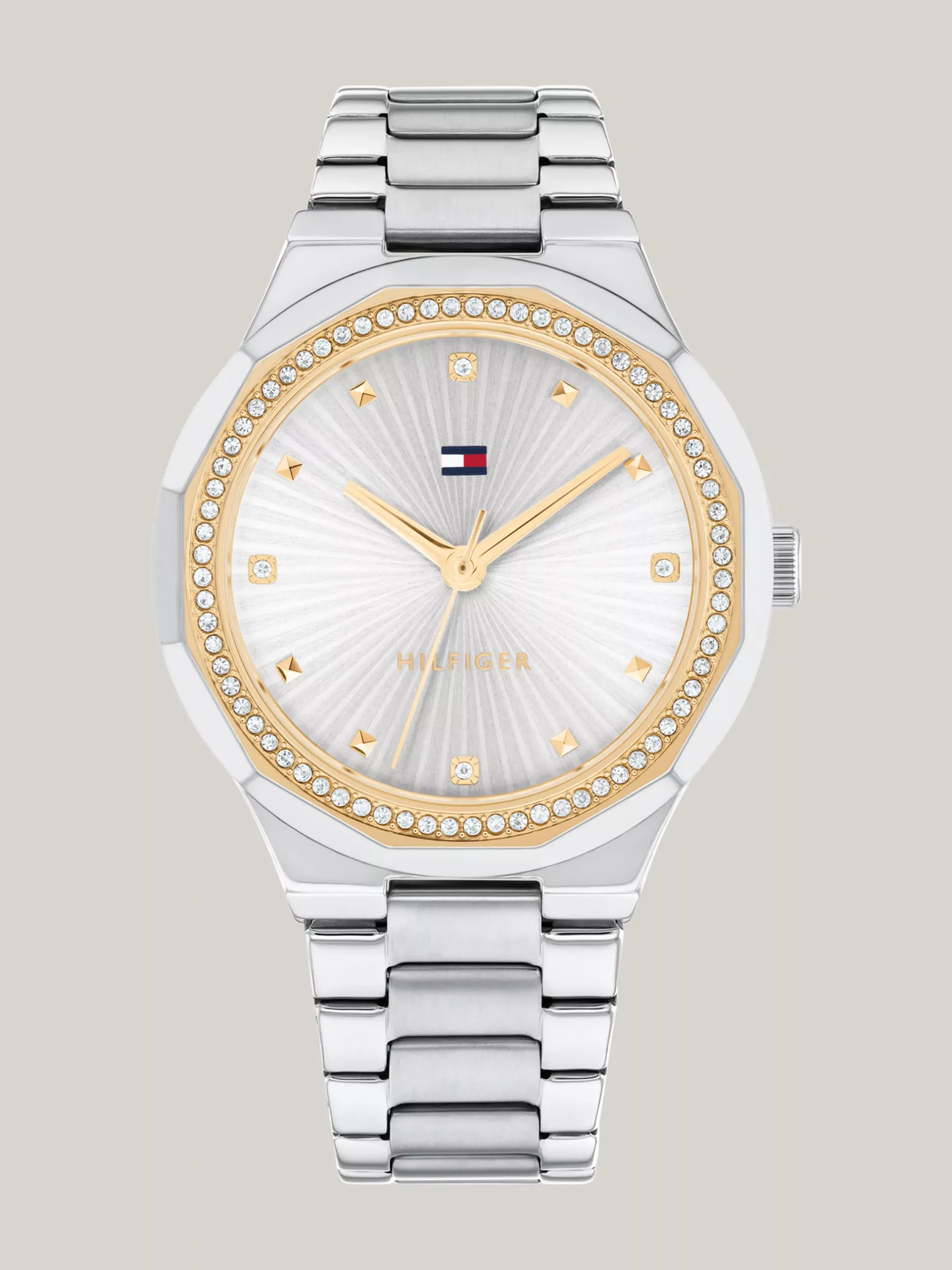 Zegarki*Tommy Hilfiger Zegarek Ze Stali Nierdzewnej Z Kryształkami SILVER