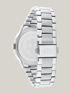 Zegarki*Tommy Hilfiger Zegarek Ze Stali Nierdzewnej Z Kryształkami SILVER